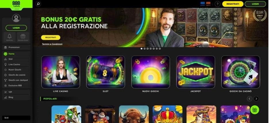 I migliori casino non AAMS con 888 Casino